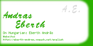 andras eberth business card